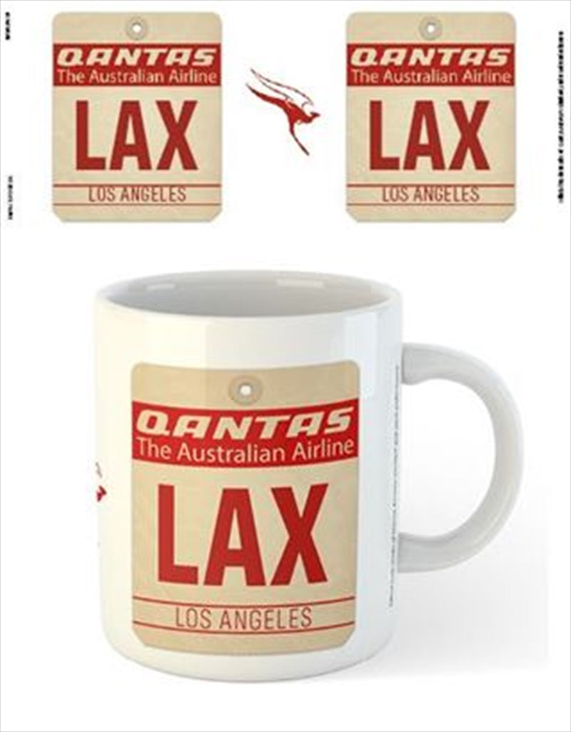 Qantas LAX Airport Code Baggage Tag