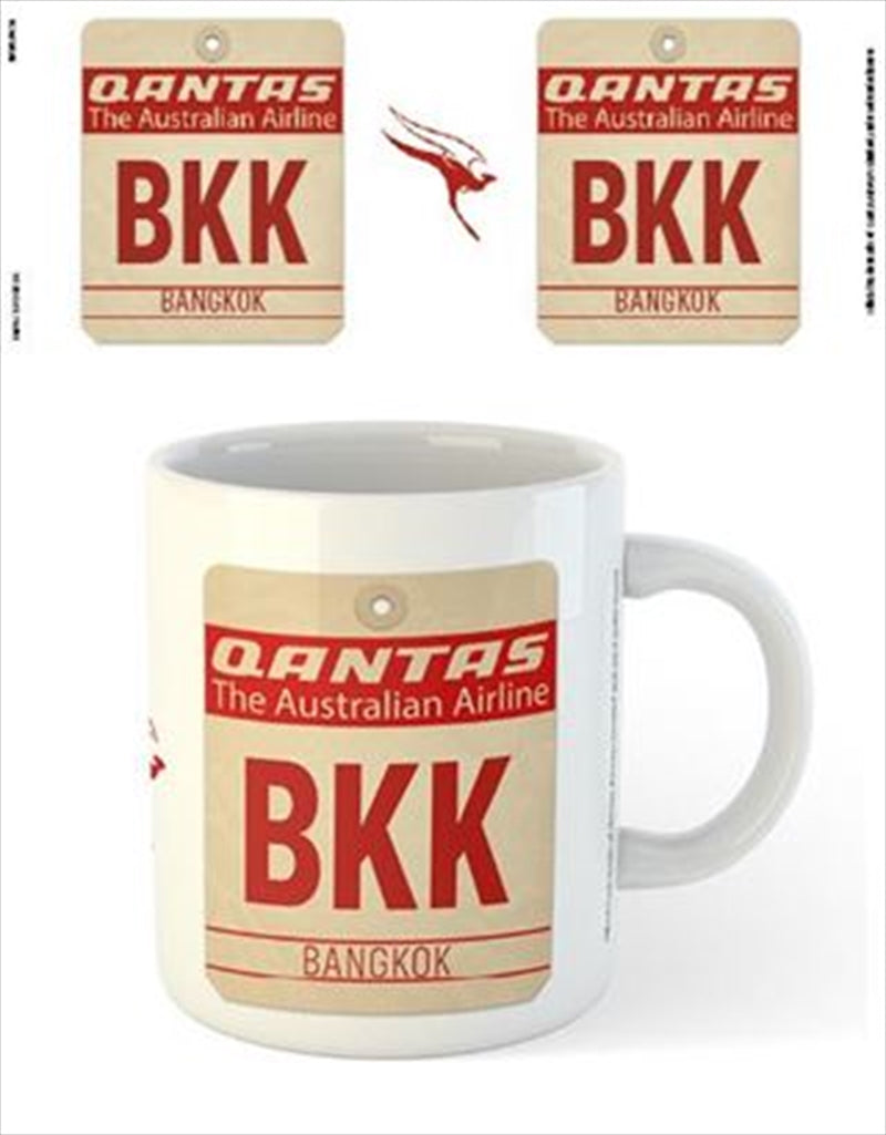 Qantas - Bangkok Airport Code Luggage Tag
