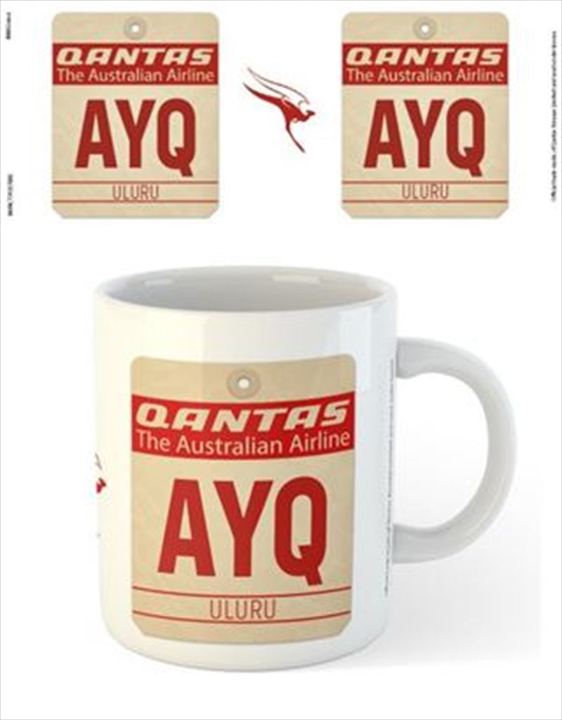 Qantas AYQ Airport Code Luggage Tag
