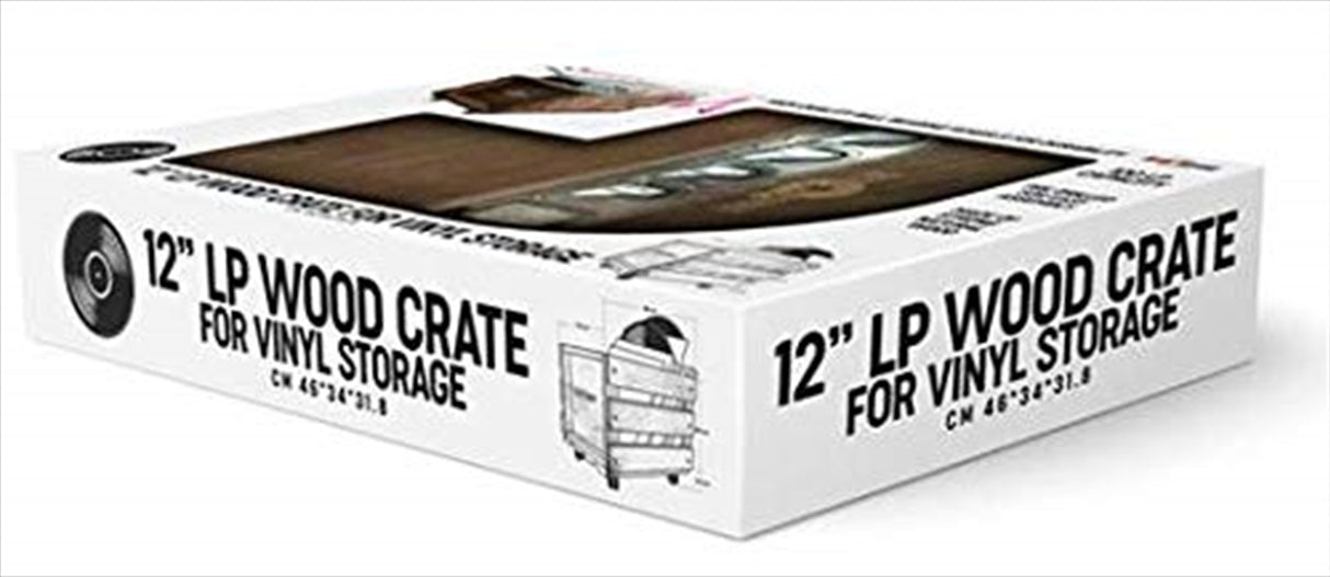 12 Wooden LP Crate