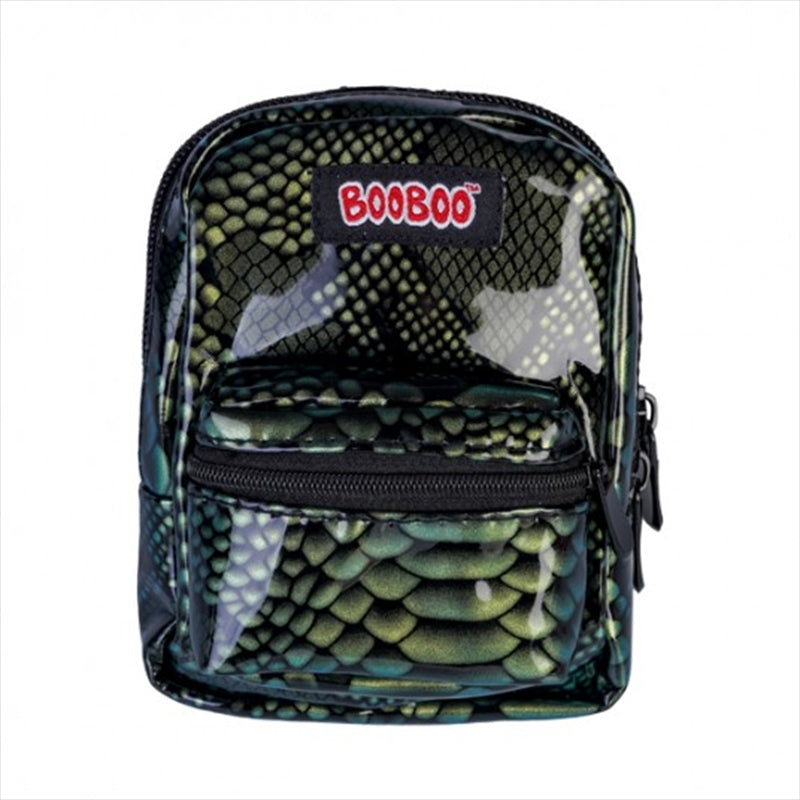 Compact Green Python BooBoo Backpack