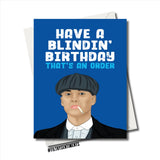Filthy Sentiments ??Peaky Blinders Birthday Card