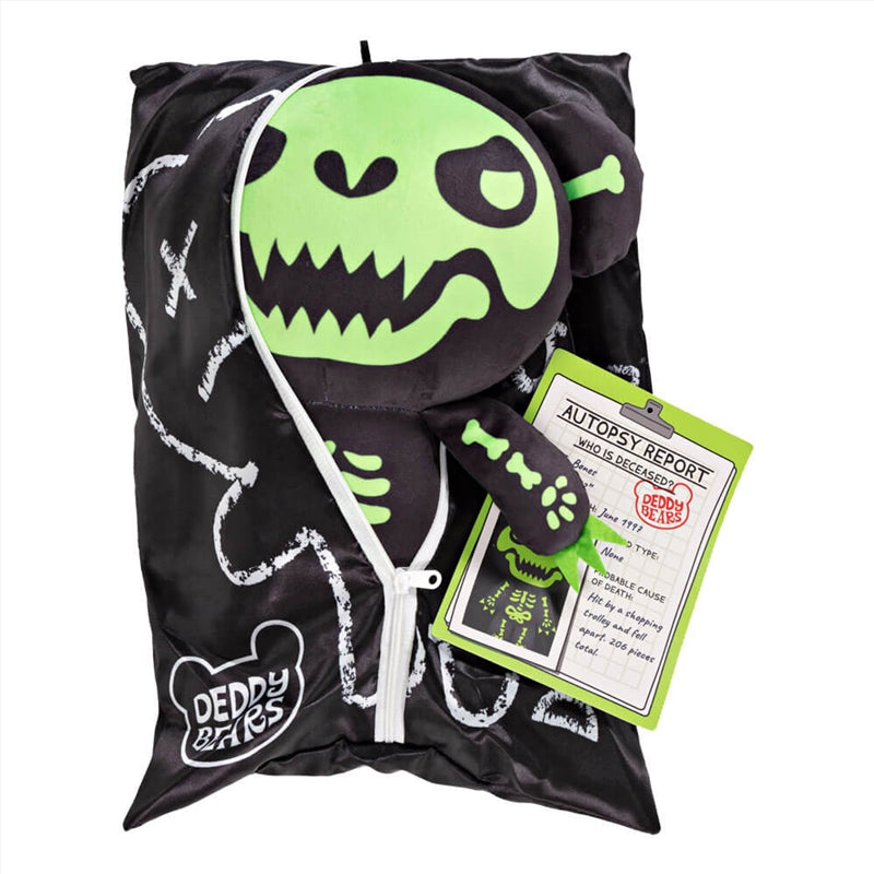 Deddy Bear Plush In Bag - Bones
