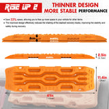 XBULL Rise Up Series 4X4 Recovery Tracks - 4PCS Heavy-Duty Sand, Mud, and Snow Extraction Boards for 4WD Vehicles - 45-Degree Angle