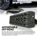 X-BULL 4X4 Recovery Tracks Boards 4WD 10T 4PCS Offroad Vehicle Sand Mud Gen3.0 Olive - Rear View