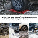 X-BULL Recovery tracks kit Boards 4WD strap mounting 4x4 Sand Snow Car qrange GEN3.0 6pcs OLIVE - Extra Image