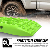 X-BULL Recovery tracks kit Boards Sand Mud Trucks 6pcs strap mounting 4x4 Sand Snow Car green GEN3.0 - Rear View