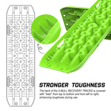 X-BULL Recovery tracks kit Boards Sand Mud Trucks 6pcs strap mounting 4x4 Sand Snow Car green GEN3.0 - Low Angle