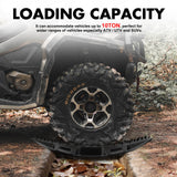 X-BULL Compact Recovery Tracks - Traction Boards for Sand, Mud, and Snow - 4WD/4x4 Vehicle - Black (