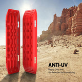 X-BULL 10 Pairs Recovery tracks Boards 10T / Sand tracks/ Mud tracks Gen 2.0 Red - Close-Up Angle