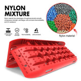 X-BULL Recovery tracks 10T 2 Pairs/ Sand tracks/ Mud tracks/  Mounting Bolts Pins Gen 2.0 -Red - 45-Degree Angle