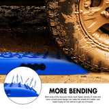 X-BULL KIT1 Recovery track Board Traction Sand trucks strap mounting 4x4 Sand Snow Car BLUE - Rear View