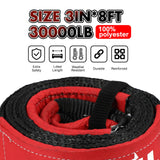 X-BULL Ultimate Off-Road Recovery Kit with Kinetic Rope and Heavy-Duty Accessories - Rear View