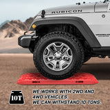 X-BULL Recovery tracks Boards 10T 2 Pairs Sand Mud Snow With Mounting Bolts pins Red - Close-Up Angle