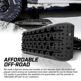 X-BULL Recovery tracks Boards 10T 2 Pairs Sand Mud Snow With Mounting Bolts pins Black - 45-Degree Angle