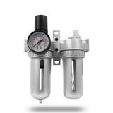 X-BULL Air Compressor Moisture Filter Water Trap Filter Regulator Mount Fitting - Close-Up Angle