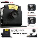 X-BULL 3000lbs Electric Winch with Steel Wire Cable - Dual Set for Boat, ATV, UTV, and Trailer Use - 45-Degree Angle
