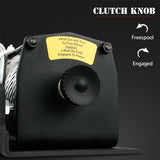X-BULL Electric Winch 3000lbs/1360kg Wireless 12V Steel Cable ATV 4WD BOAT 4X4 - Top-Down View