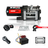 X-BULL Electric Winch 3000lbs/1360kg Wireless 12V Steel Cable ATV 4WD BOAT 4X4 - Extra Image