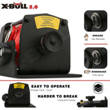 X-BULL 12V Electric Winch Boat 3000LBS Synthetic Rope Wireless Remote ATV 4WD 2 Units - Rear View