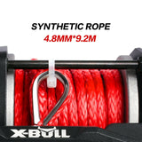 X-BULL Electric Winch 12V Wireless 3000lbs/1360kg Synthetic Rope BOAT ATV 4WD - Front View