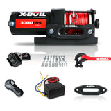 X-BULL Electric Winch 12V Wireless 3000lbs/1360kg Synthetic Rope BOAT ATV 4WD - Extra Image