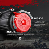 X-BULL 12V Electric Winch 5000LBS Wireless Steel Cable ATV Boat With 13M Synthetic Rope - Close-Up Angle