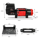 X-BULL Electric Winch 6000LBS 12V BOAT Synthetic Rope Wireless Remote 4WD ATV UTV - Extra Image