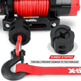 X-BULL Electric Winch 6000LBS 12V BOAT Synthetic Rope Wireless Remote 4WD ATV UTV - Side View