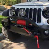 X-BULL 12V Electric Winch 14500LBS synthetic rope with 4PCS Recovery Tracks Gen3.0 Black - Extra Image