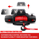 X-BULL Electric Winch 12V 14500LBS Synthetic Rope Wireless remote 4WD 4X4 Car Trailer - Front View