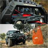X-BULL Electric Winch 12V Synthetic Rope Wireless 14500LB Remote 4X4 4WD Boat - Side View