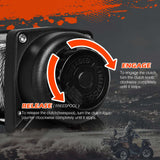 X-BULL 4500lbs Dual 12V Electric Winch with Steel Cable for Boat, ATV, UTV, and Trailer - Low Angle