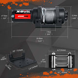 X-BULL 4500lbs Heavy-Duty 12V Electric Winch with Steel Wire Cable for Boats, ATVs, UTVs, and Trailers - Pack of 4 Units - Extra Image