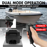X-BULL 5000LBS Electric Boat Winch 12V Portable Detachable Marine Ship Trailer Winch - Top-Down View