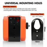 X-BULL 12V Electric Boat Winch 5000LBS Portable Wireless Remote Trailer Winch Steel Cable - Low Angle
