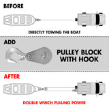 X-BULL 12V Electric Boat Winch 5000LBS Portable Wireless Remote Trailer Winch Steel Cable - Extra Image