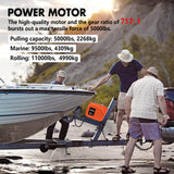 X-BULL 12V Electric Boat Winch 5000LBS Portable Wireless Remote Trailer Winch Steel Cable - Extra Image