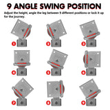X-BULL Drop Down Corner Legs 440MM- 560MM Caravan Corner Stabilizer 1200LBS 2PCS Silver - Extra Image