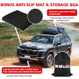 X-BULL 425L Waterproof Rooftop Cargo Carrier Bag for Travel and Luggage - Top-Down View