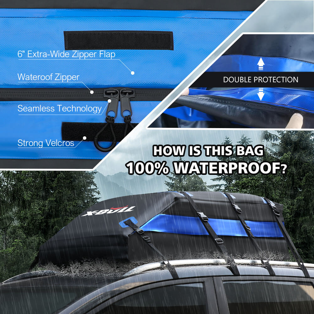 X-BULL 425L Waterproof Rooftop Cargo Carrier Bag for Travel and Luggage