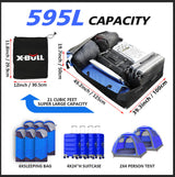 X-BULL Waterproof Rooftop Cargo Bag - 595L Heavy-Duty Carrier for All Vehicles