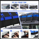 X-BULL Waterproof Car Roof Cargo Bag 595L Top Rack Carrier Luggage Storage Cube - Low Angle
