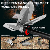 X-BULL Folding Shovel Outdoor Camping Survival Tools Multifunction Military - Front View