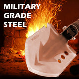 X-BULL Folding Shovel Outdoor Camping Survival Tools Multifunction Military - Top-Down View