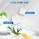 Commercial Portable Ice Maker Machine by X-BULL - 12kg Daily Production, 2 Sizes of Bullet Ice, Black Countertop Design - Close-Up Angle
