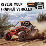 12V Electric Winch 4500LBS Winch Steel Cable Trailer Towing Remote ATV UTV
