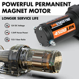Electric Winch 4500lb Winch Synthetic Rope Wireless Towing Trailer ATV UTV - Top-Down View