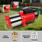 ETOSHA 2000W Garden Water Pump High Pressure 4-Stage Tank Farm Irrigation Pump