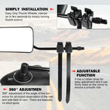 Universal Fit Towing Mirrors - 2x Clip-On Pair for 4X4, SUV, and Caravan Trailers - Extra Image